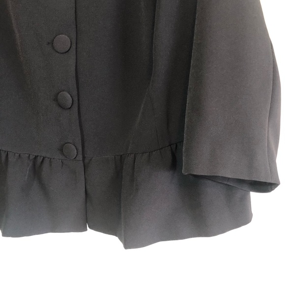 ModCloth NWOT black button front blazer peacoat - Picture 3 of 8